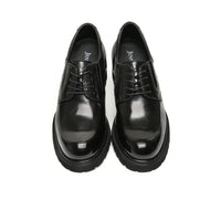 Mr. Charlie Black 8cm | Handcrafted Executive Leather Shoes (3.2")