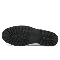 Mr. Charlie Black 8cm | Handcrafted Executive Leather Shoes (3.2")