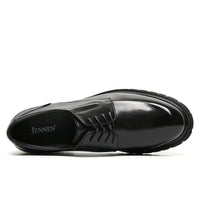Mr. Charlie Black 8cm | Handcrafted Executive Leather Shoes (3.2")
