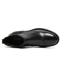 Mr. Jackopanetz Black 8cm | Height-Boosting Chelsea Boots (3.2")