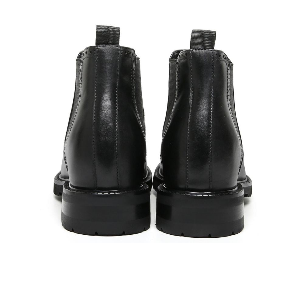 Mr. Jackopanetz Black 8cm | Height-Boosting Chelsea Boots (3.2")