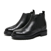 Mr. Jackopanetz Black 8cm | Height-Boosting Chelsea Boots (3.2")