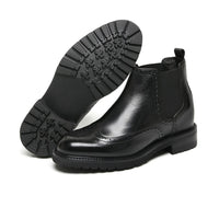 Mr. Jackopanetz Black 8cm | Height-Boosting Chelsea Boots (3.2")