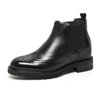 Mr. Jackopanetz Black 8cm | Height-Boosting Chelsea Boots (3.2")