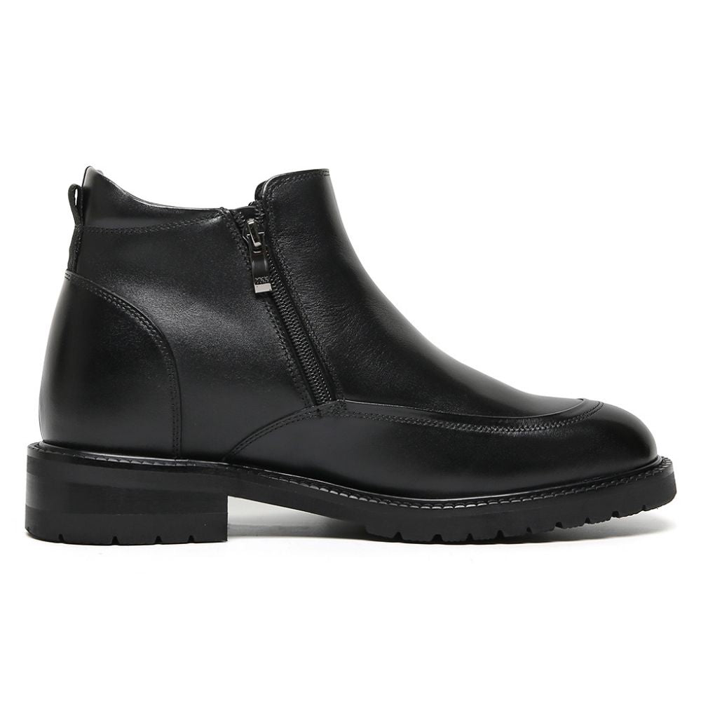 Mr. Mitchell Black 8cm | Premium Zipper Boots (3.2")