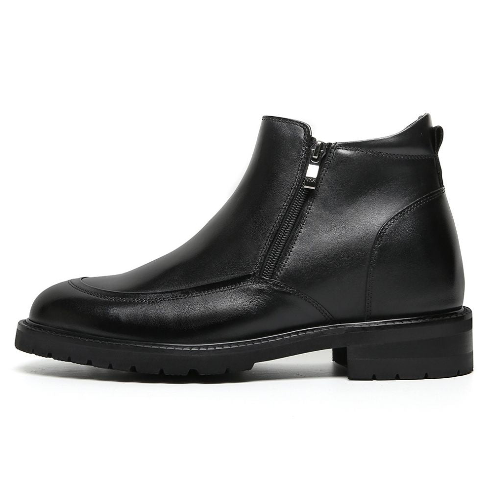 Mr. Mitchell Black 8cm | Premium Zipper Boots (3.2")