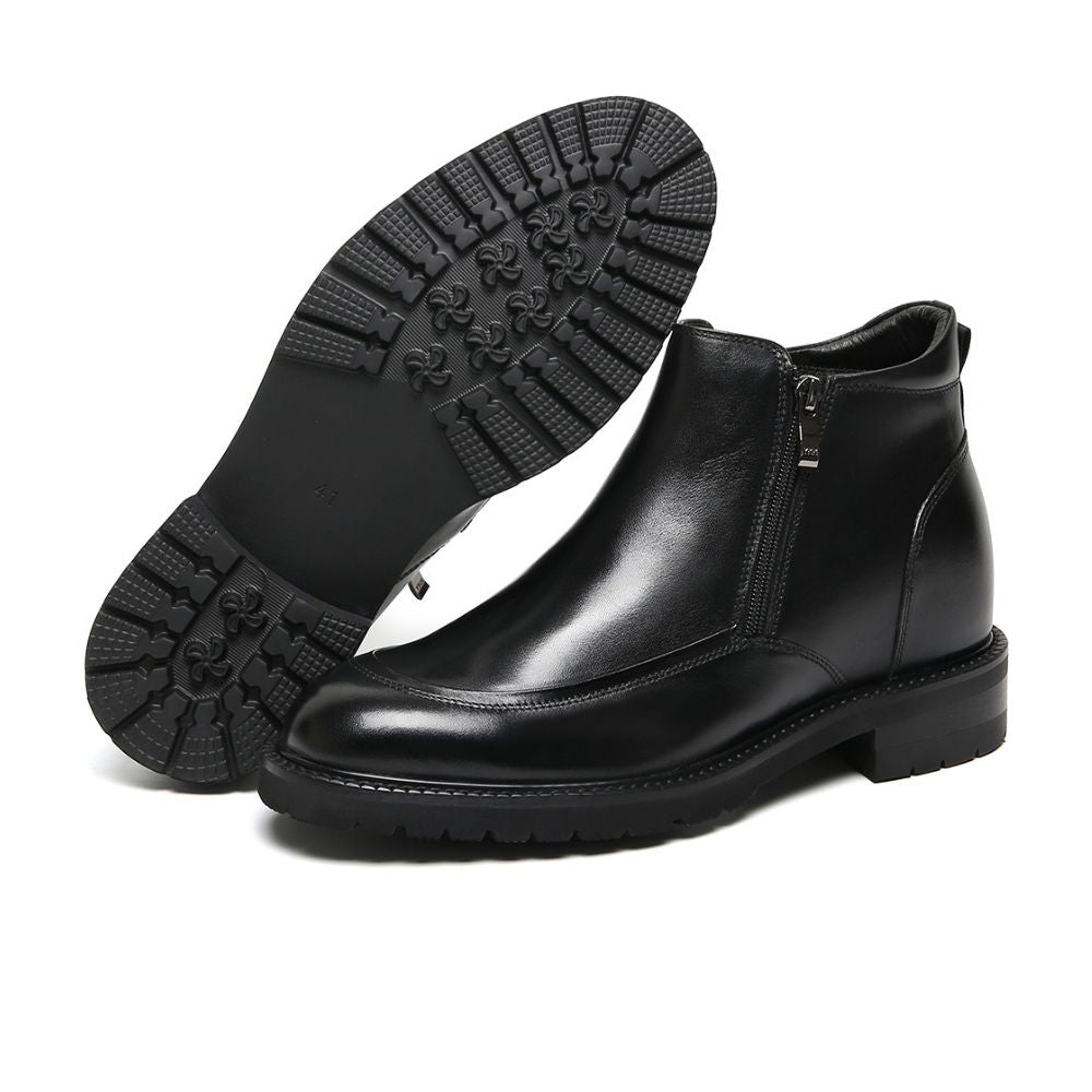 Mr. Mitchell Black 8cm | Premium Zipper Boots (3.2")