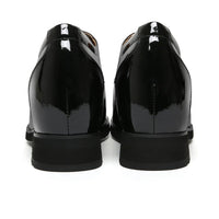 Mr. Orwell Patent Black 10cm | Patent Height-Boosting Formal Shoes (4")