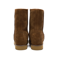 Mr. Oz Brown 8cm | Wool Interior Winter Boots for Men (3.2")