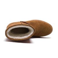 Mr. Oz Brown 8cm | Wool Interior Winter Boots for Men (3.2")