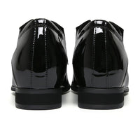 Mr. Parkinson Patent Black 8cm | Patent Formal Elevator Shoes (3.2"