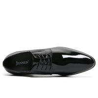 Mr. Parkinson Patent Black 8cm | Patent Formal Elevator Shoes (3.2")