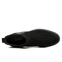 Mr. Tognetti Suede Black 7cm | Luxury Suede Platform Boots (2.8")