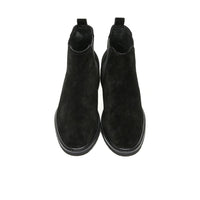 Mr. Tognetti Suede Black 7cm | Luxury Suede Platform Boots (2.8")