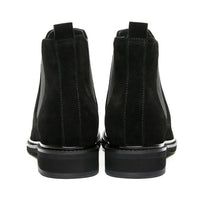 Mr. Tognetti Suede Black 7cm | Luxury Suede Platform Boots (2.8")