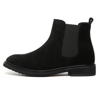 Mr. Tognetti Suede Black 7cm | Luxury Suede Platform Boots (2.8")