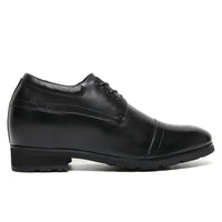 Mr. Varma Black 10cm | Executive Height-Boosting Formal Shoes (4")