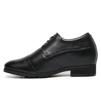 Mr. Varma Black 10cm | Executive Height-Boosting Formal Shoes (4")
