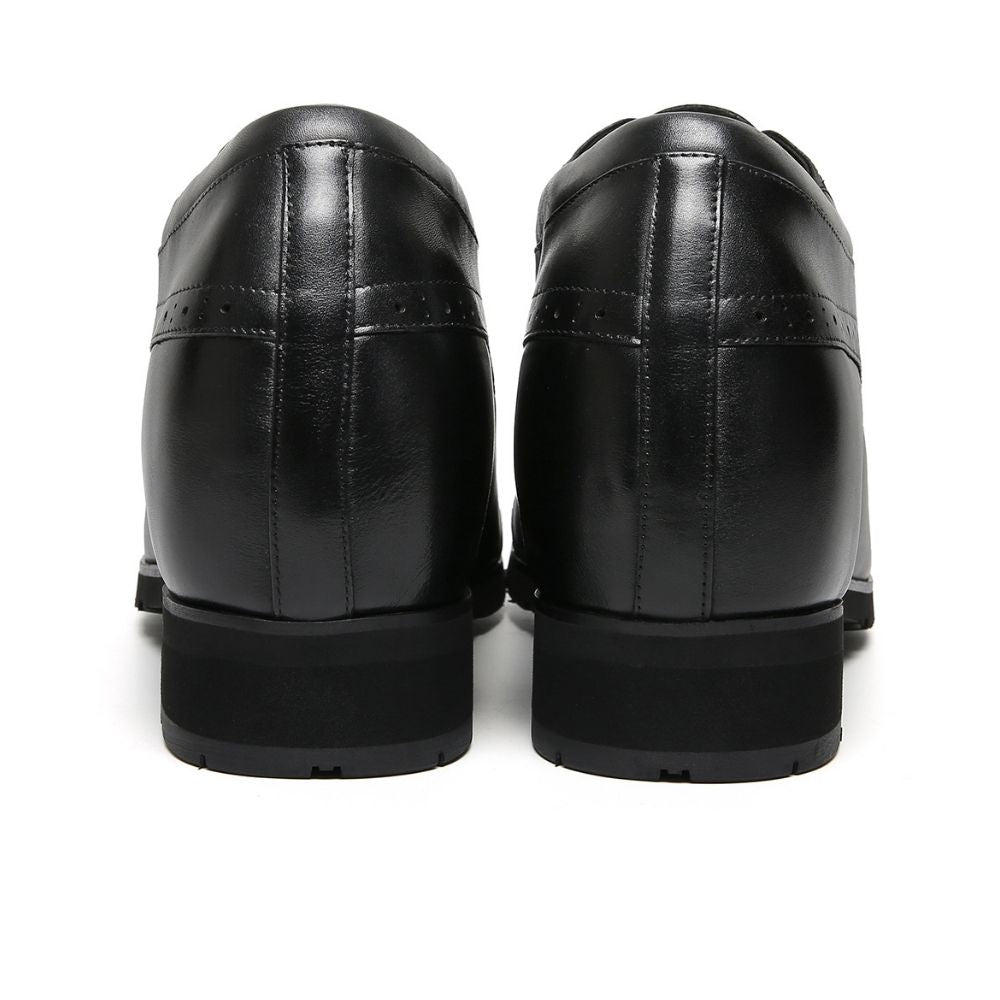 Mr. Varma Black 10cm | Executive Height-Boosting Formal Shoes (4")