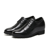 Mr. Varma Black 10cm | Executive Height-Boosting Formal Shoes (4")