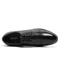 Mr. Varma Black 10cm | Executive Height-Boosting Formal Shoes (4")