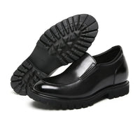 Mr. Vengarov Black 8cm | Formal Slip-On Wedding Shoes (3.2")