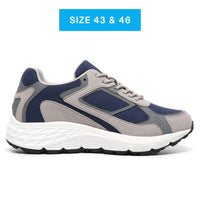 Mr. Williams Grey/Blue 7cm | Vegan Elevator Sneakers (2.8")