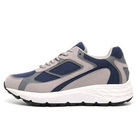 Mr. Williams Grey/Blue 7cm | Vegan Elevator Sneakers (2.8")