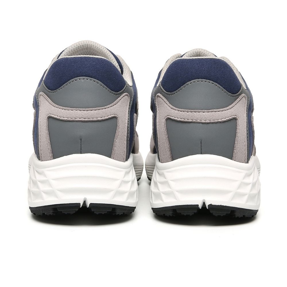 Mr. Williams Grey/Blue 7cm | Vegan Elevator Sneakers (2.8")