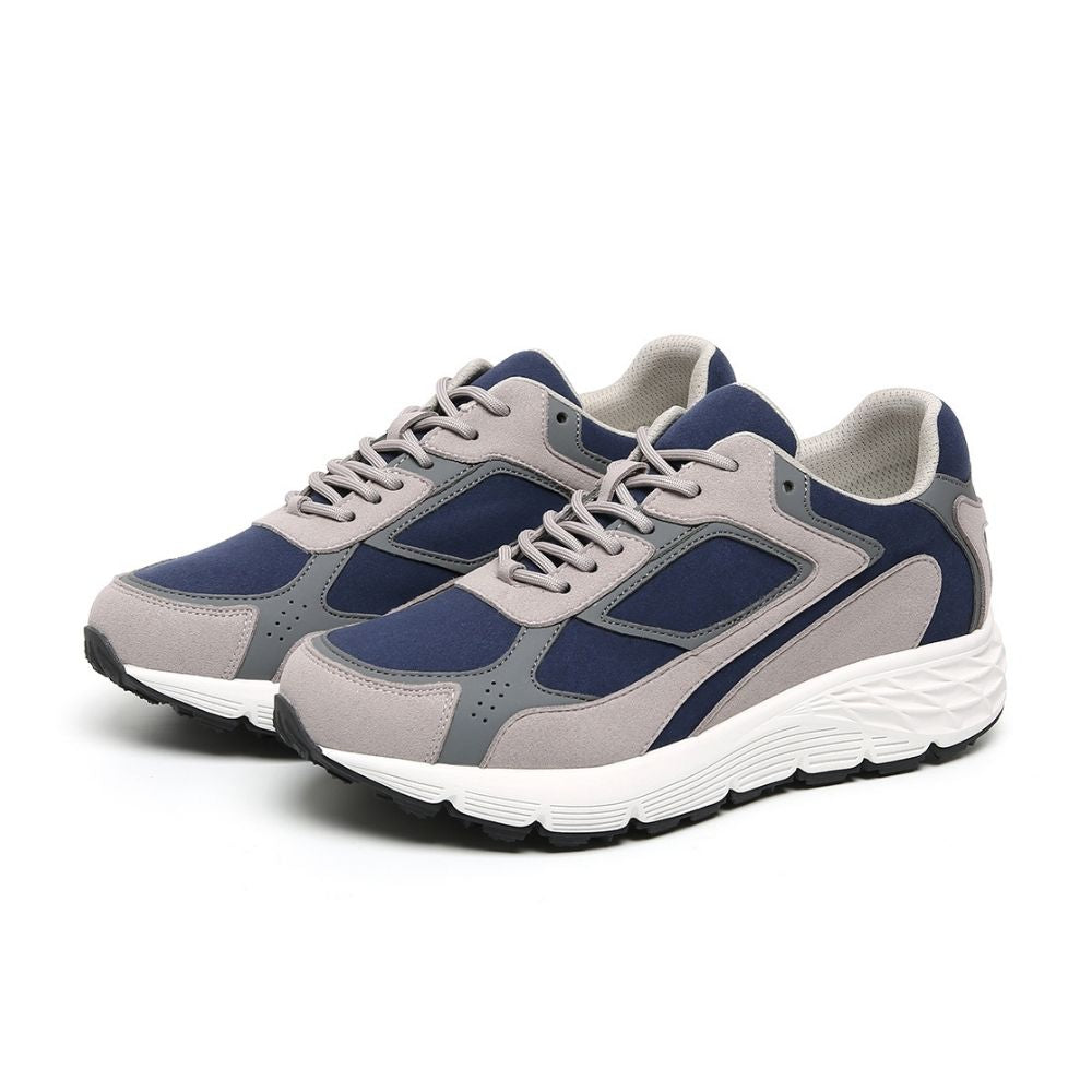 Mr. Williams Grey/Blue 7cm | Vegan Elevator Sneakers (2.8")