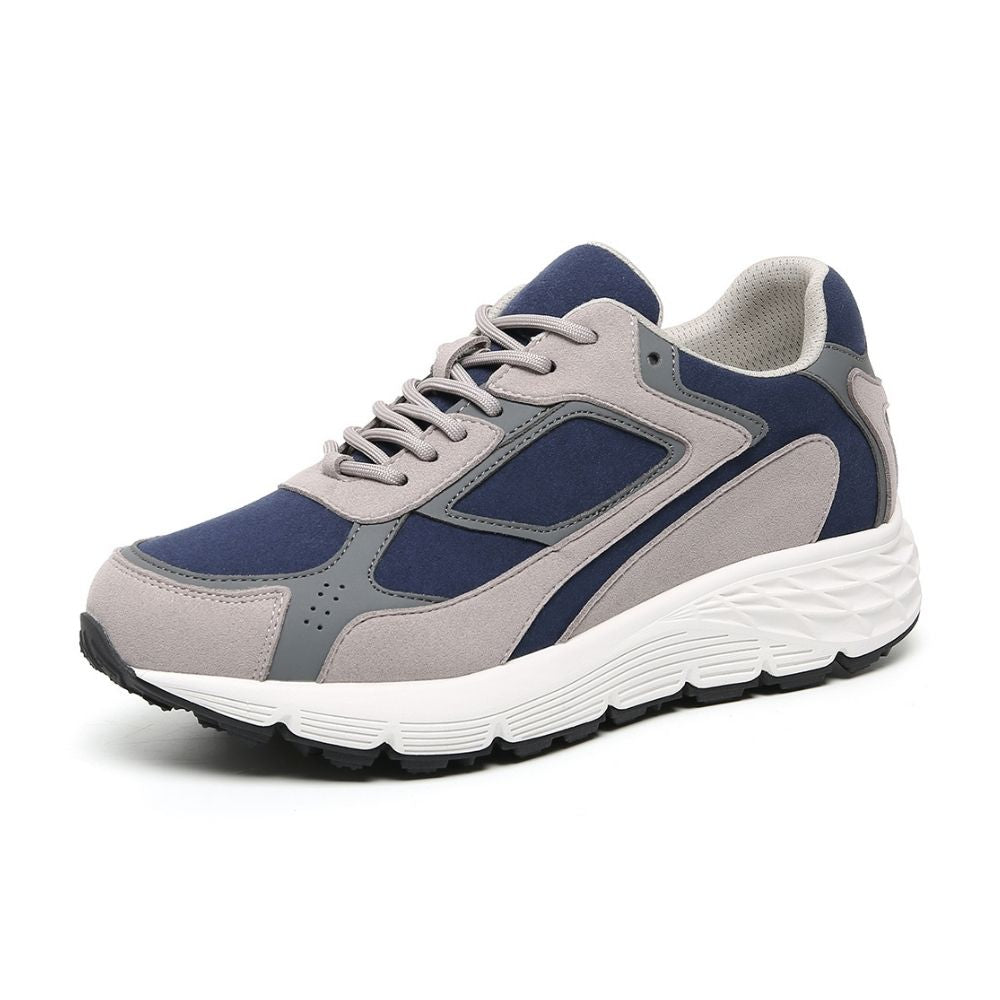 Mr. Williams Grey/Blue 7cm | Vegan Elevator Sneakers (2.8")