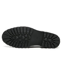 Mr. Ysaye Black 8cm | Premium Leather Slip-Ons (3.2")