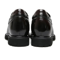 Mr. Ysaye Brown 8cm | Elegant Slip-On Dress Shoes (3.2")