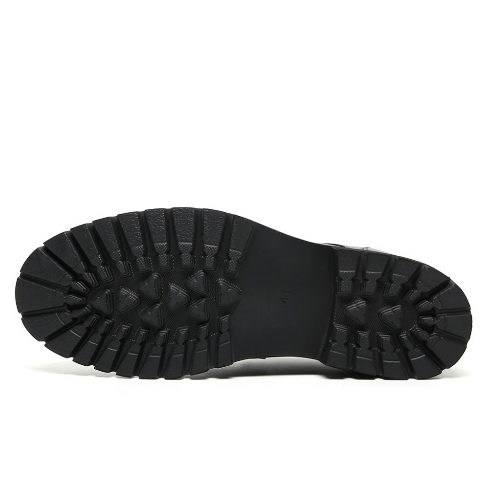 Mr. Ysaye Brown 8cm | Elegant Slip-On Dress Shoes (3.2")