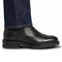 Mr. Jackopanetz Black 8cm | Height-Boosting Chelsea Boots (3.2")