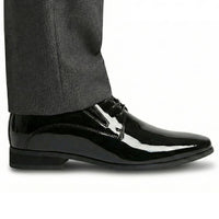 Mr. Parkinson Patent Black 8cm | Patent Formal Elevator Shoes (3.2")