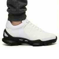 Mr. Paul White 7cm | Sporty Height-Increasing Sneakers (2.8")