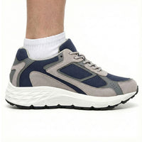 Mr. Williams Grey/Blue 7cm | Vegan Elevator Sneakers (2.8")