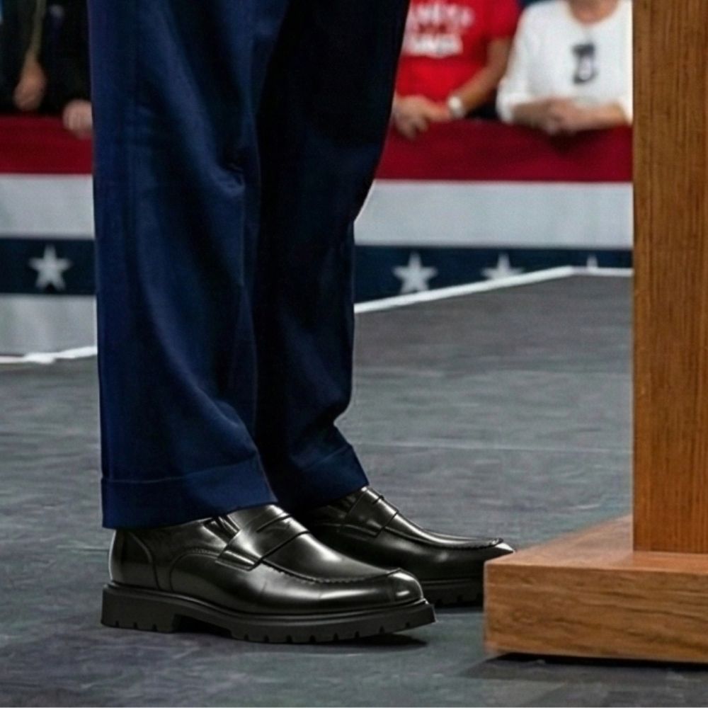 Mr. Ysaye Black 8cm | Premium Leather Slip-Ons (3.2")