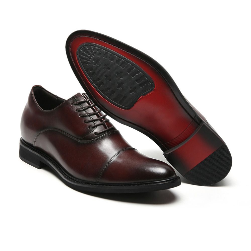 Formal Brown shoes with hidden 7cm insoles