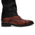 Mr. Mak two-tone brown Derby height-increasing shoes for men, crafted from premium cow leather with 7cm hidden lift, perfect for formal events and professional attire.