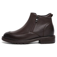 Mr. Mitchell Brown 8cm | Handcrafted Gentleman’s Zipped Boots (3.2")