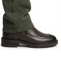 Mr. Mitchell Brown 8cm | Handcrafted Gentleman’s Zipped Boots (3.2")