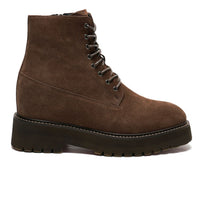 Mr. Moses Brown Beta 11cm | Tall Suede Elevator Boots (4.33")