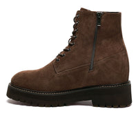 Mr. Moses Brown Beta 11cm | Tall Suede Elevator Boots (4.33")