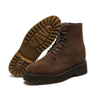 Mr. Moses Brown Beta 11cm | Tall Suede Elevator Boots (4.33")