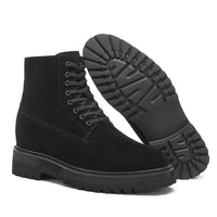 Men’s high-ankle boots with 11cm hidden heel for extra height