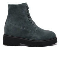 Mr. Moses Dark Grey 11cm | Elevated Suede Boots for Added Height (4.33")