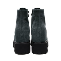Mr. Moses Dark Grey 11cm | Elevated Suede Boots for Added Height (4.33")