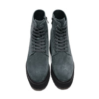 Mr. Moses Dark Grey 11cm | Elevated Suede Boots for Added Height (4.33")